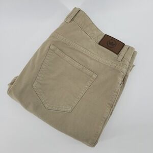 Peter Millar Mens Chinos Khaki Pants Size 36x33 Flat Front Casual Trousers
